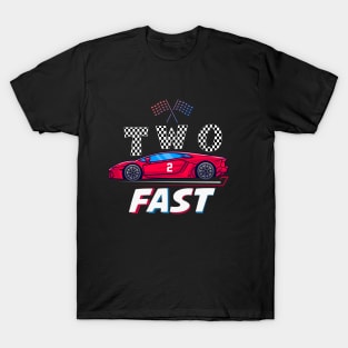 Two Fast 2 Curious - Pit Crew Birthday day Gifts T-Shirt T-Shirt